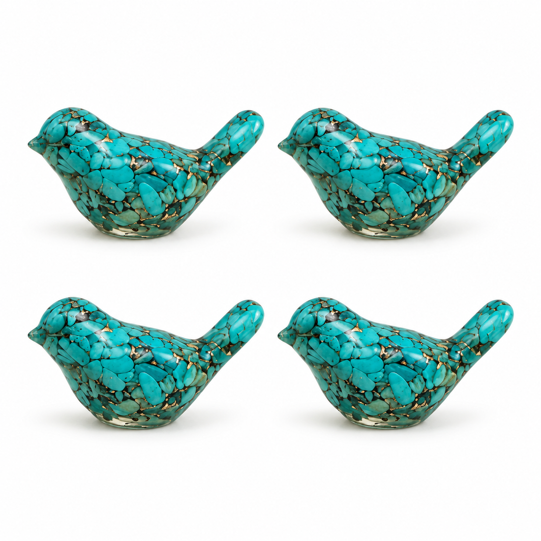 Four Tiny Rack Birds