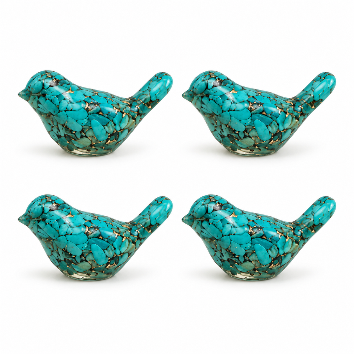 Four Tiny Rack Birds