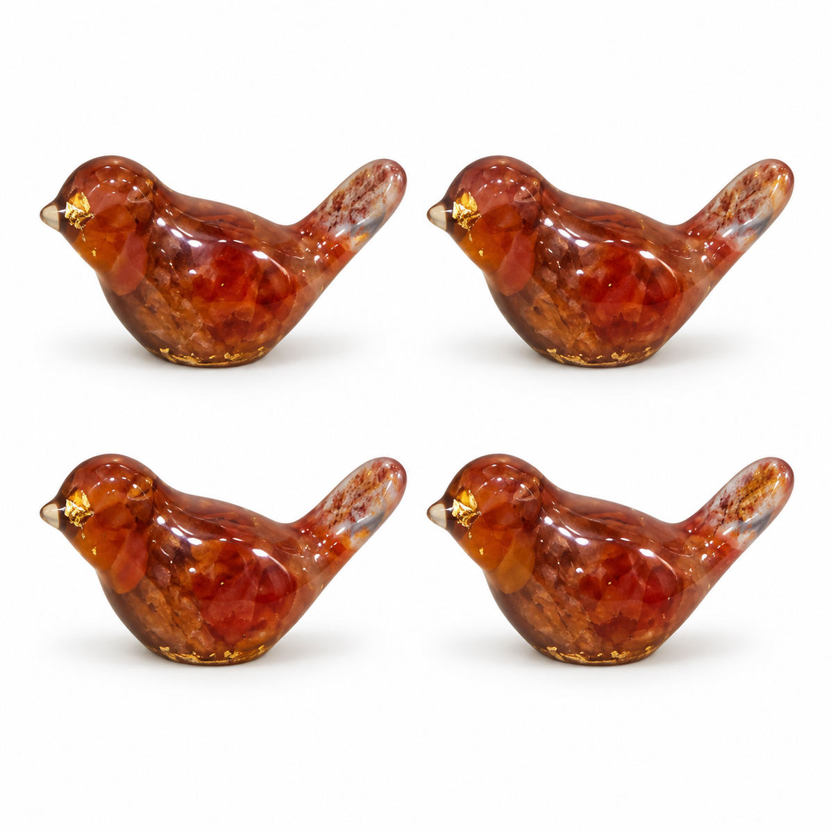 Four Tiny Rack Birds