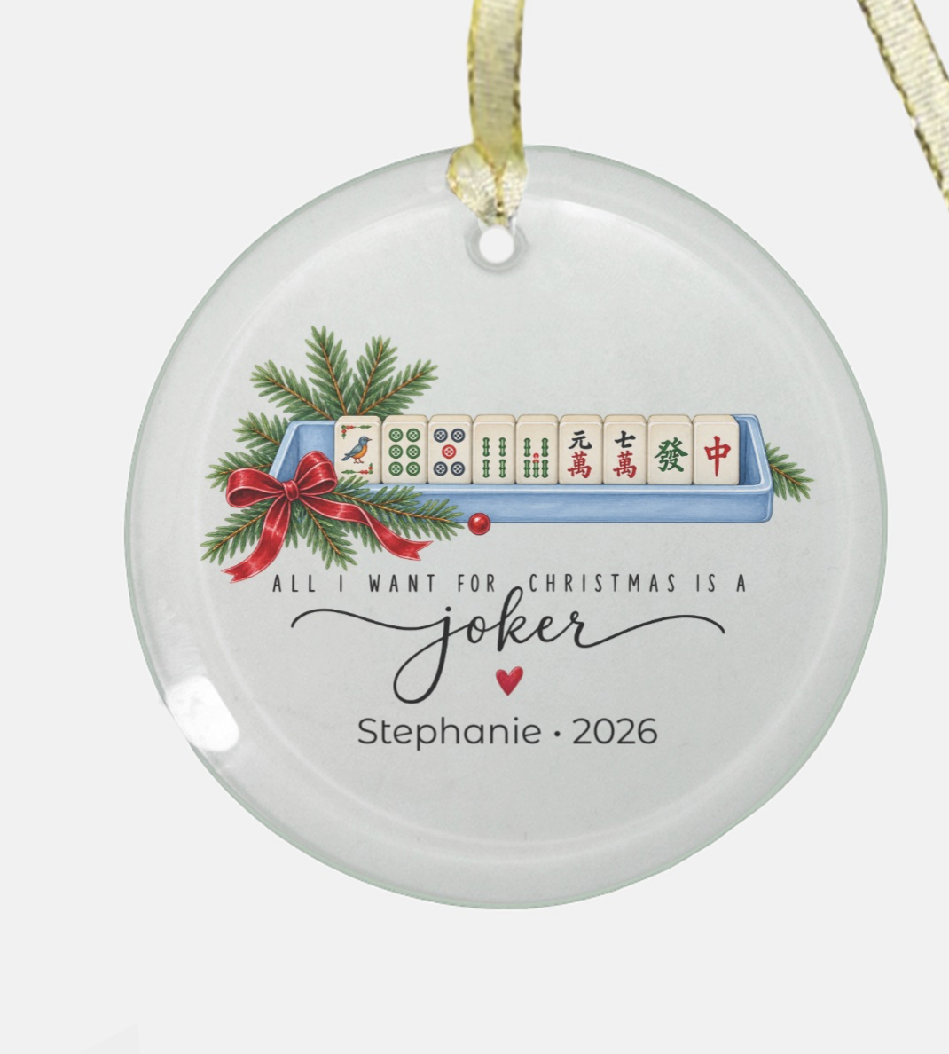 Personalized Mahjong Ornaments
