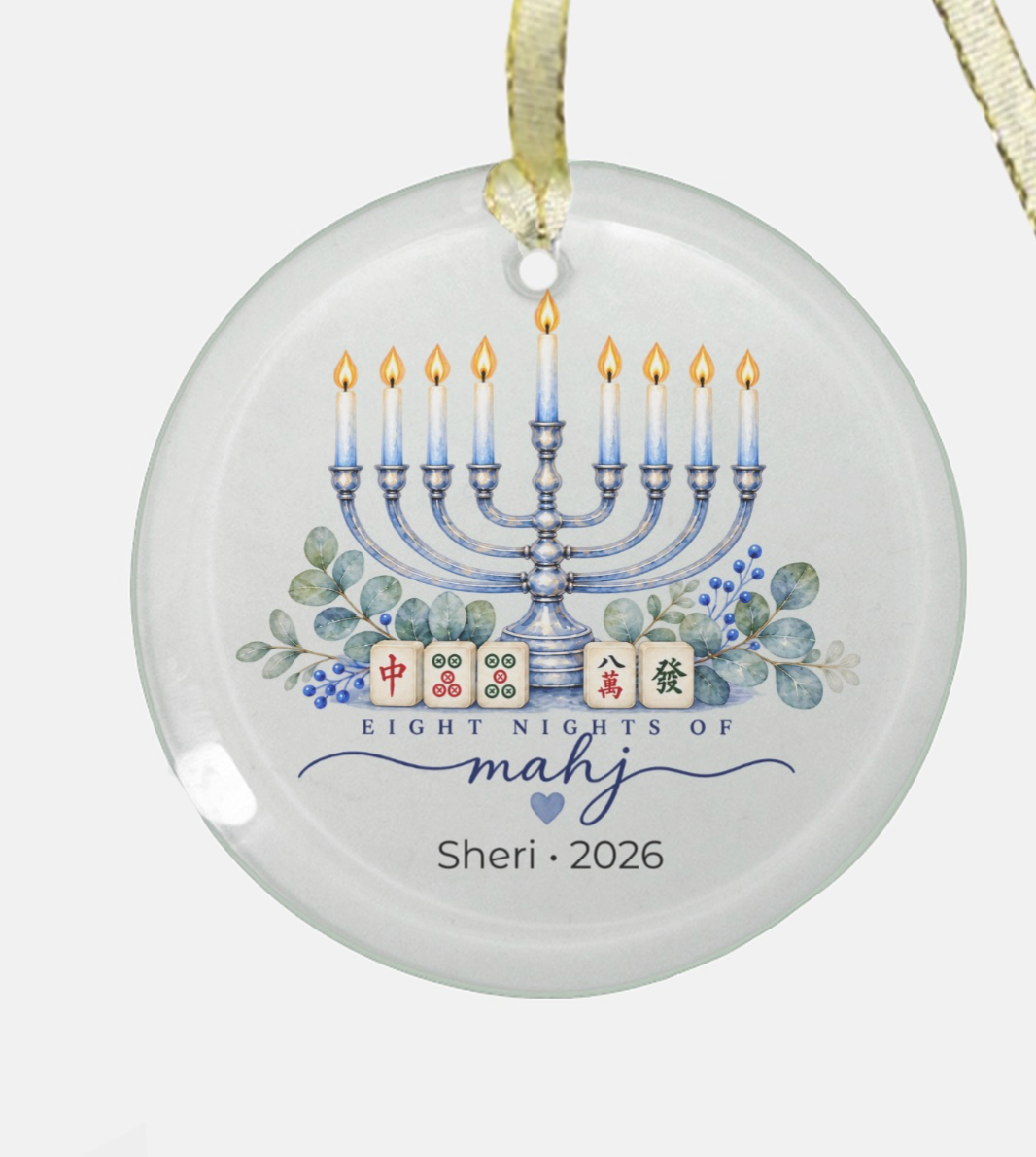 Personalized Mahjong Ornaments