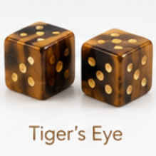 Natural Stone Dice - 2 Individual Dice