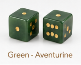 Natural Stone Dice - 2 Individual Dice