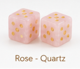Natural Stone Dice - 2 Individual Dice