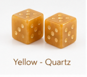 Natural Stone Dice - 2 Individual Dice