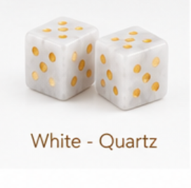 Natural Stone Dice - 2 Individual Dice