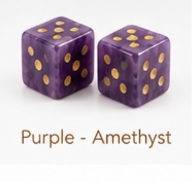 Natural Stone Dice - 2 Individual Dice