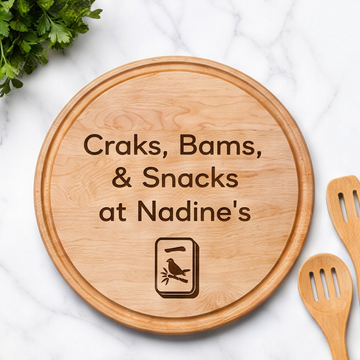 Personalized Mahjong Charcuterie Board