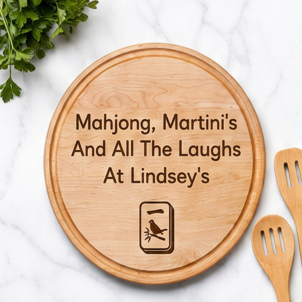 Personalized Mahjong Charcuterie Board
